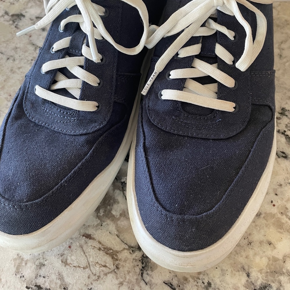 Cole Haan cloth navy sneakers
